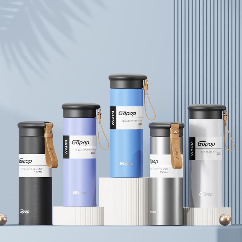 9021 Stainless Steel  Tea Flask Gopop 450 ml
