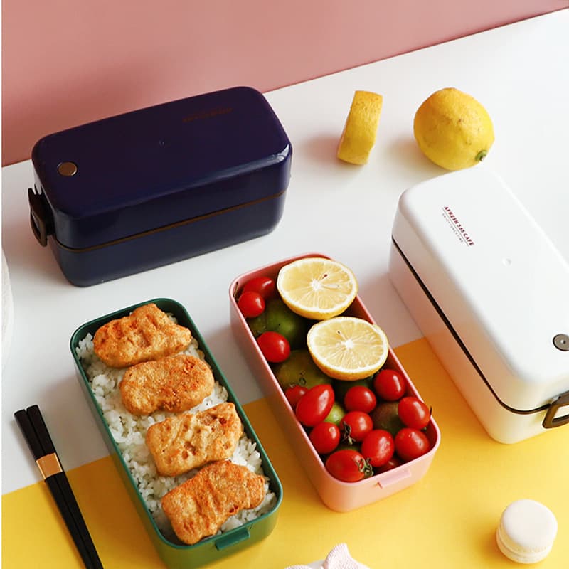 602 japanese style 2 layer lunch Box