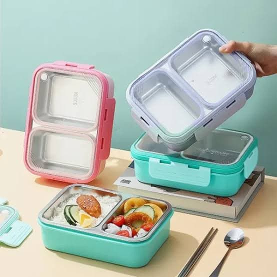 SS Lunch Box 2 chamber 600 ml