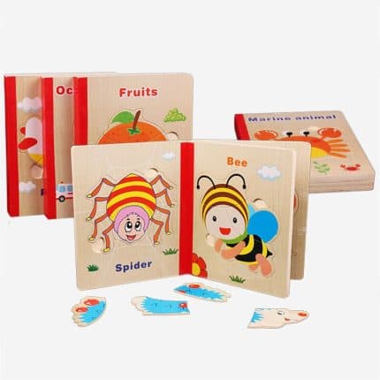Wooden Animal & Fruit Matching Puzzle
