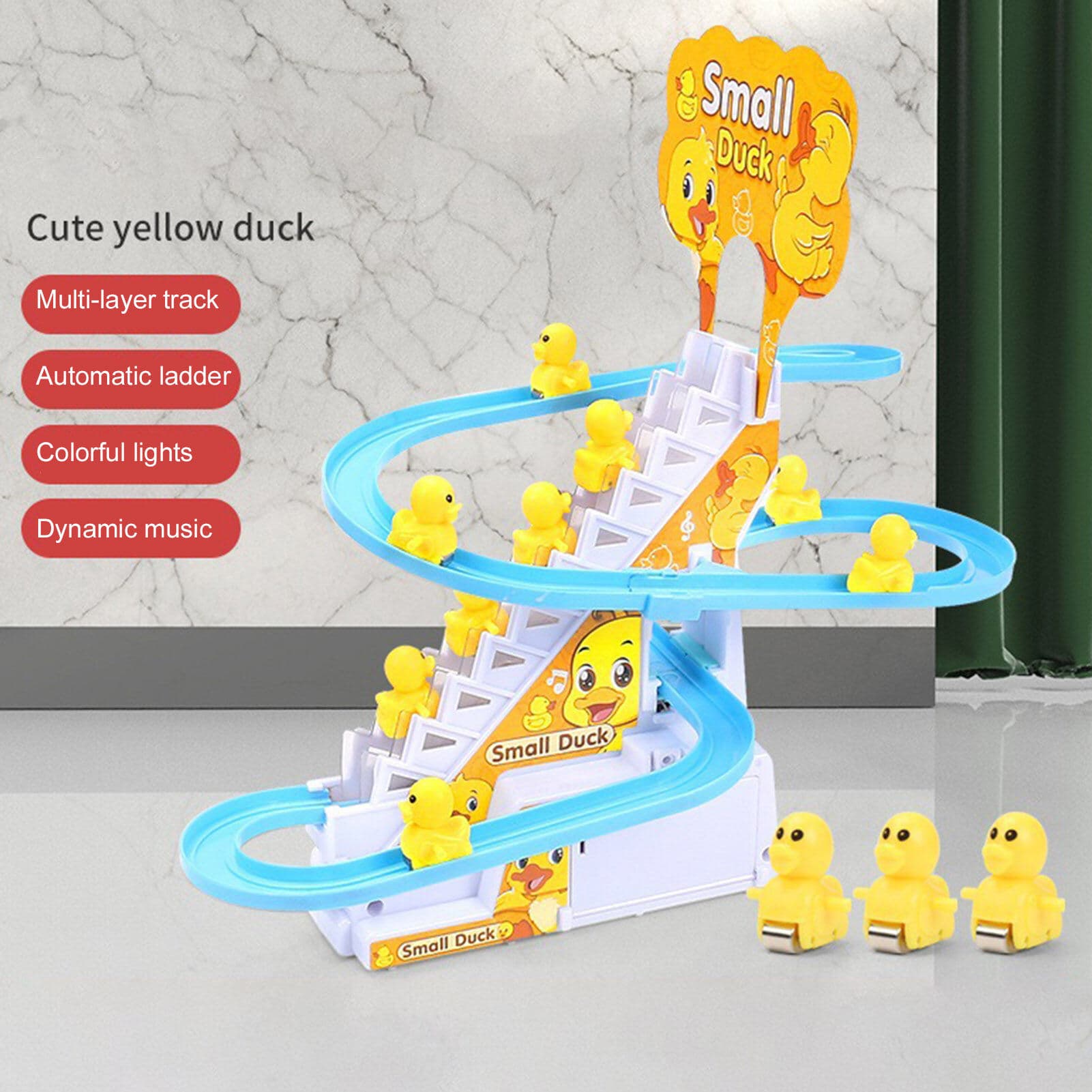 Rechargeable Small Duck Automatic Stair Climbing Toy