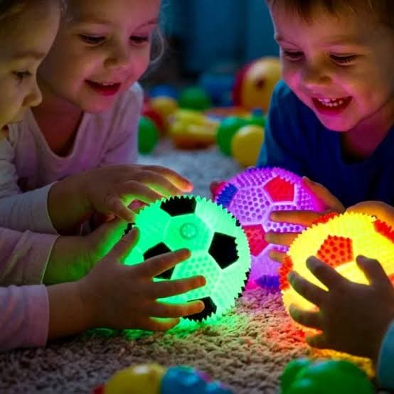 LED Flashing Bouncy Spike Football