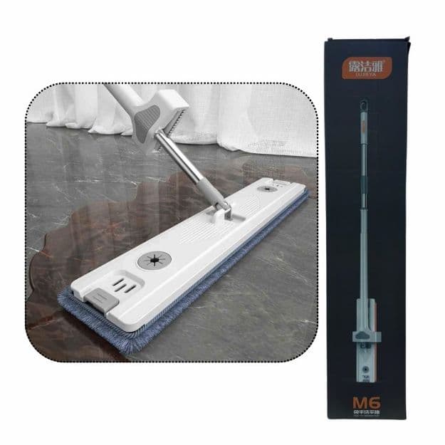 M6 Hand-Free Flat Mop with 360° Rotating Head